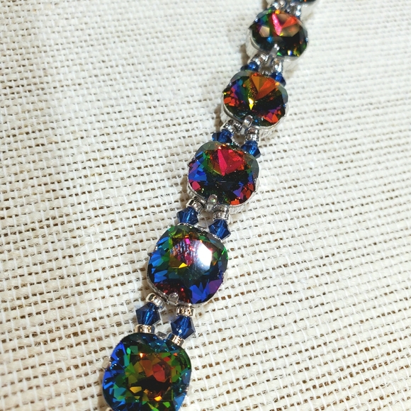 Swarovski Crystal multi-colored bracelet - Picture 5 of 7